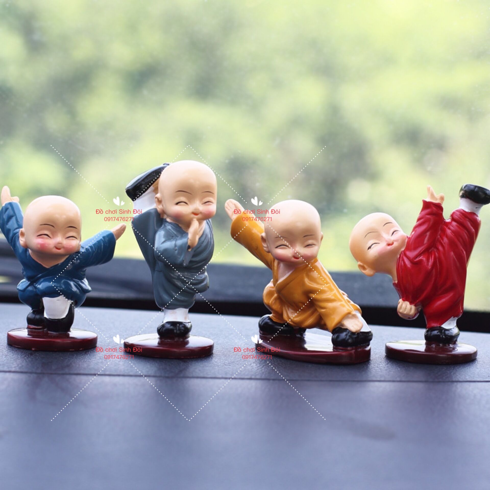 Mô hình 4 chú tiểu múa võ
