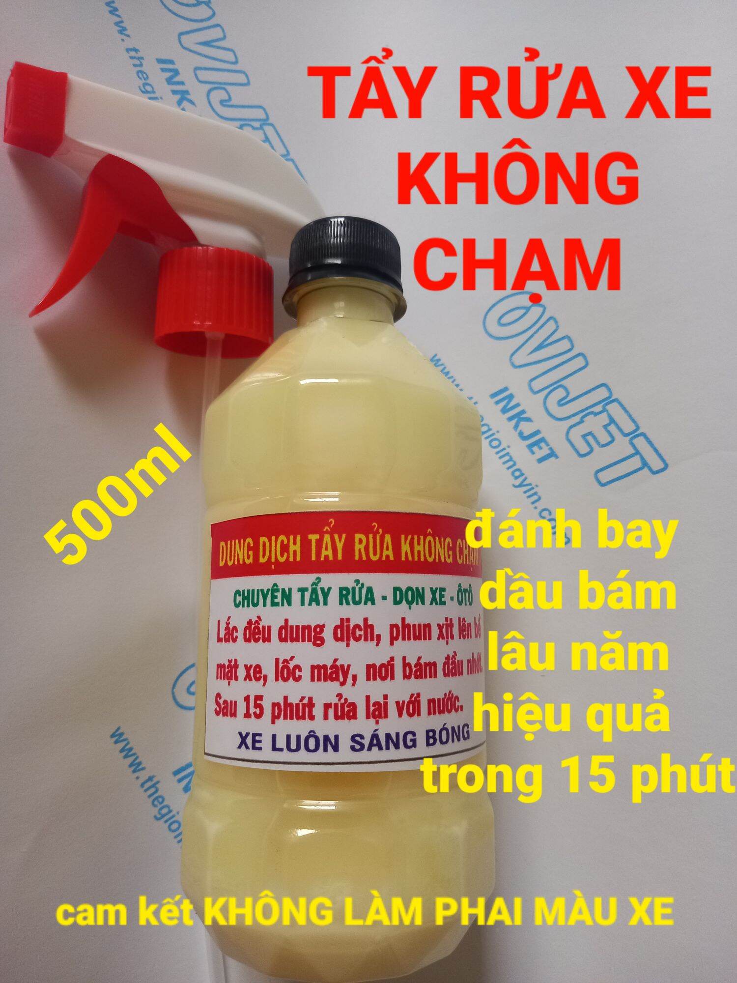Dung dịch rửa xe không chạm đầu nhớt lâu năm