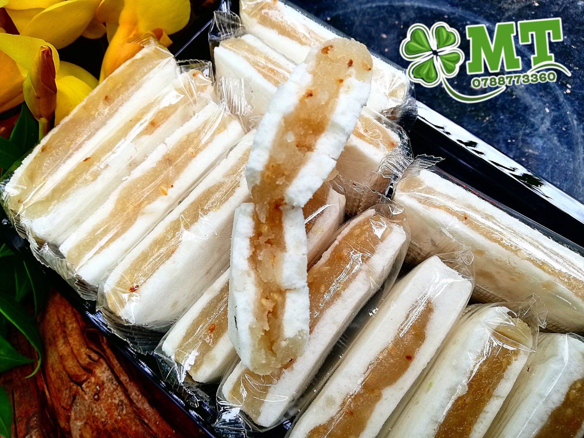 Bánh in nhân dừa mè dẻo hộp 500g
