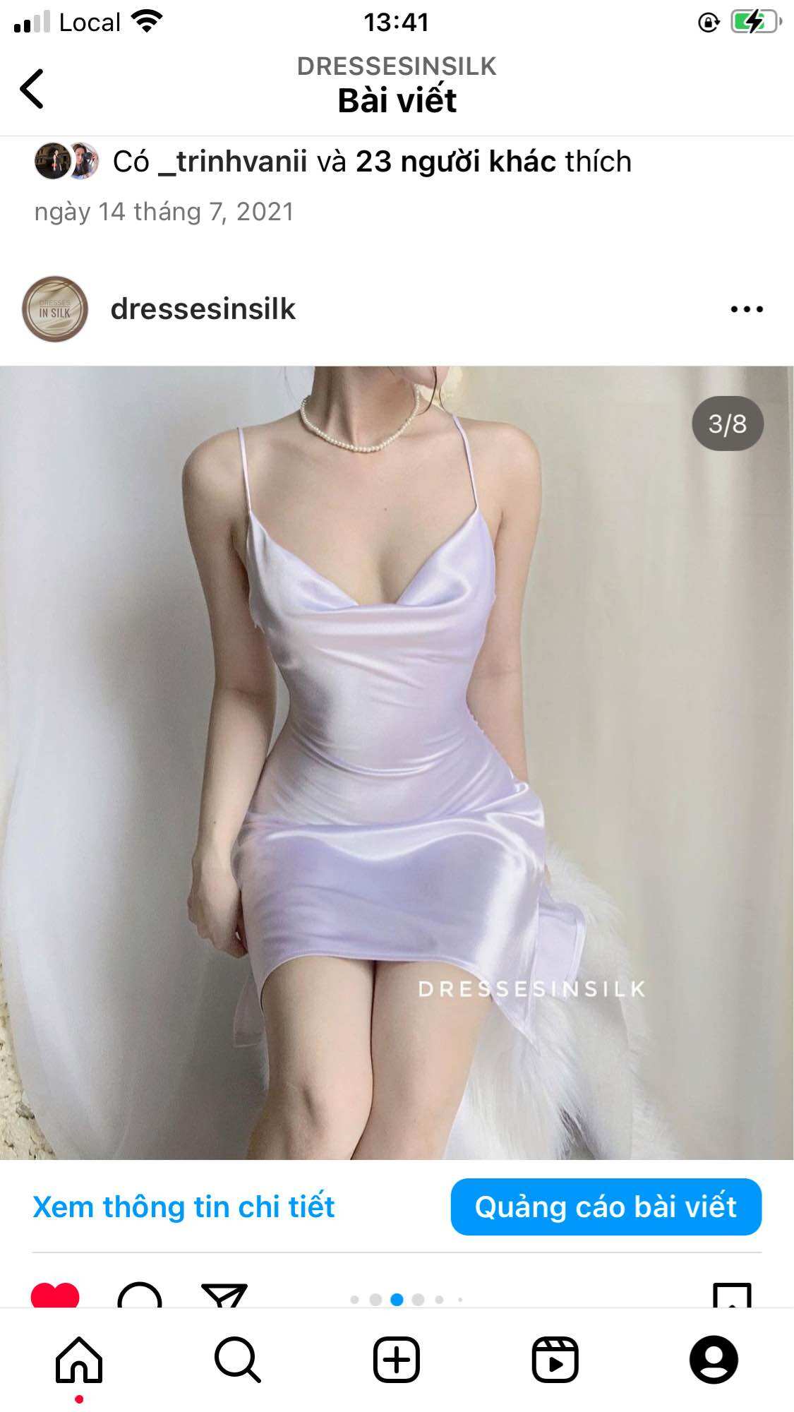 Đầm Lụa Cổ Đỗ Ngắn