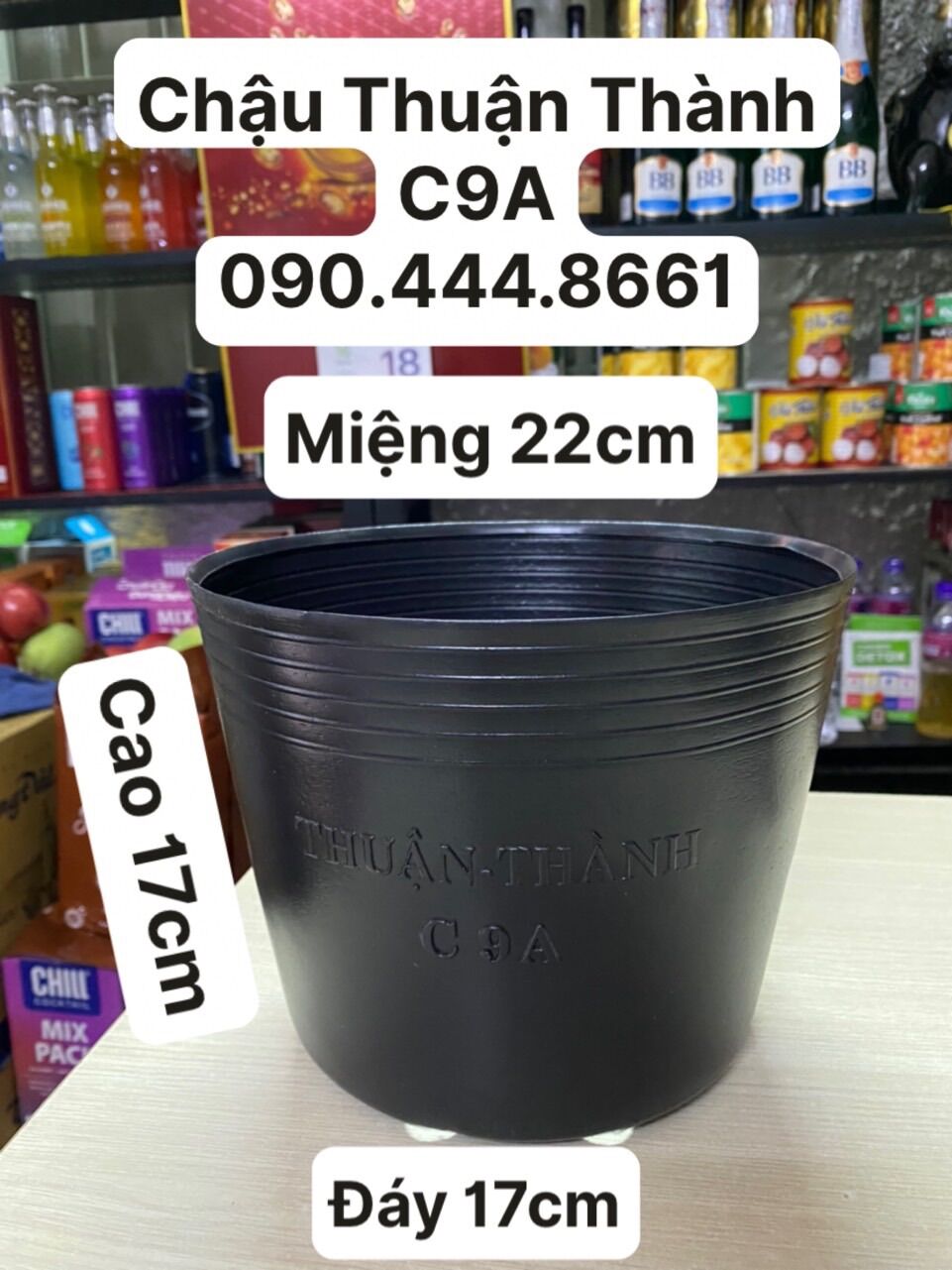 Combo 50 cái chậu nhựa mềm thuận thành trồng cây -mẫu c9a