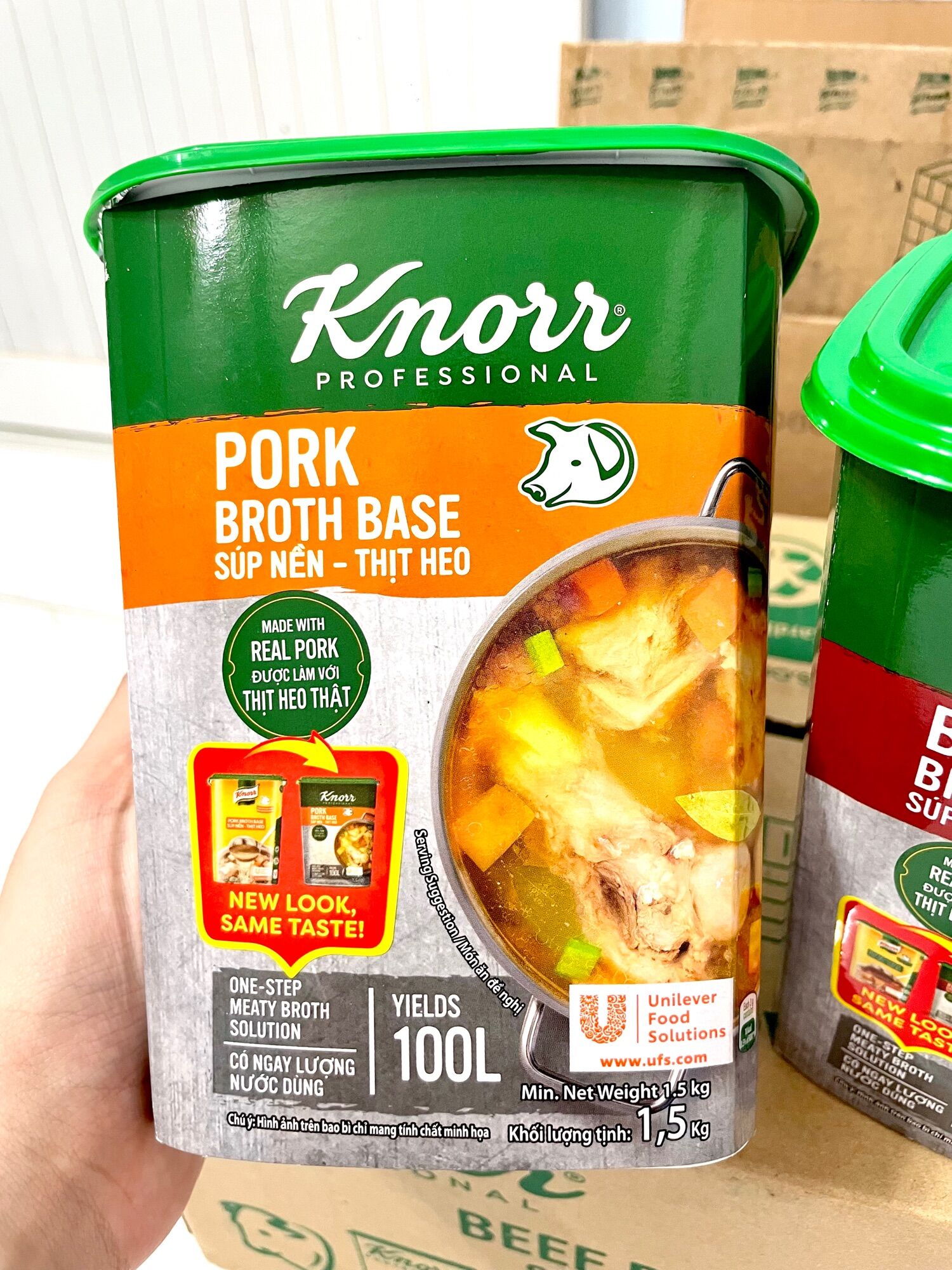 Súp Nền Thịt Heo Knorr 1.5kg (Mới)