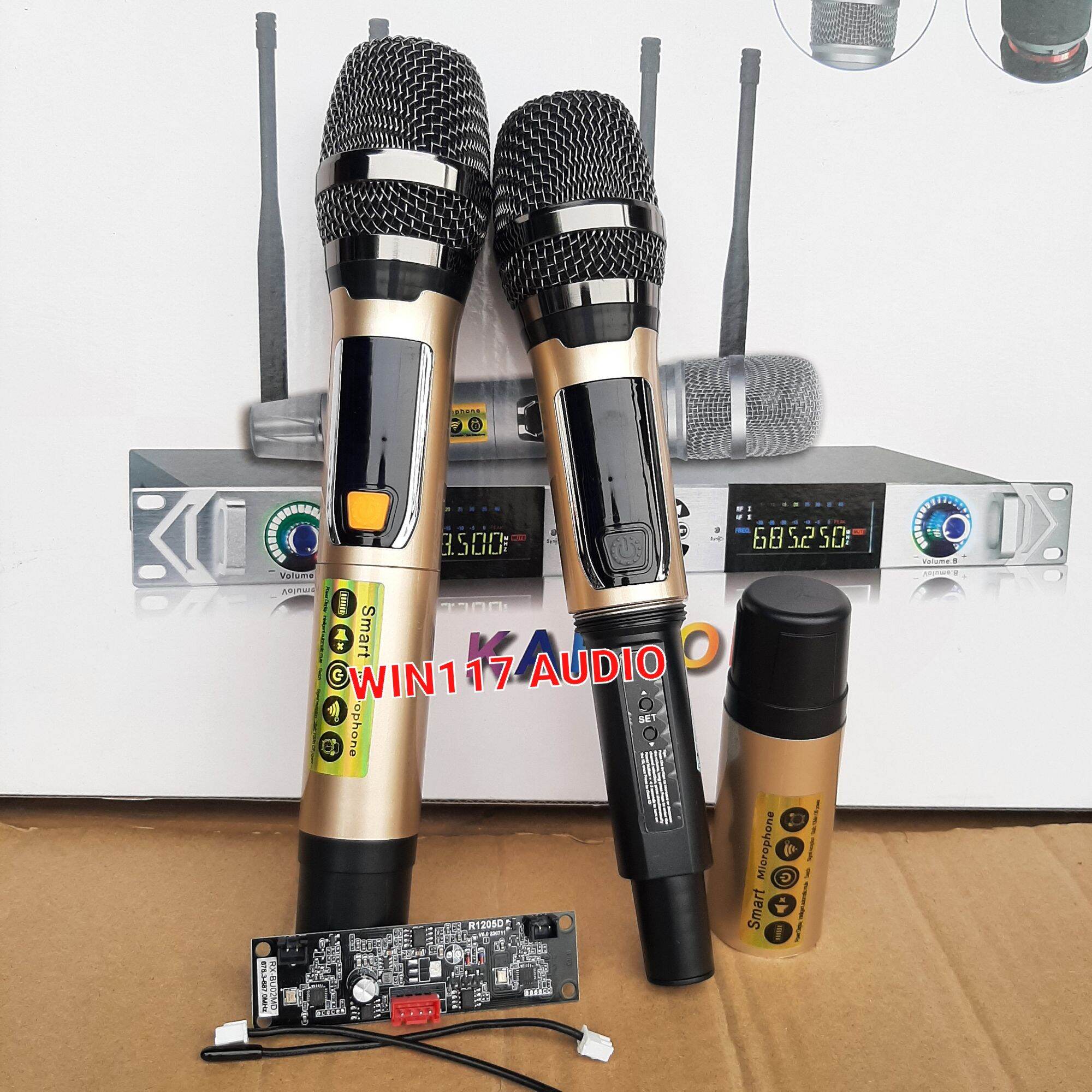 Micro loa kéo không dây T8110. Tiếng Sáng. Sét Tần Số