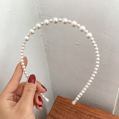 Cài tóc đính hạt ngọc nhân tạo kiểu phong cách Hàn Quốc