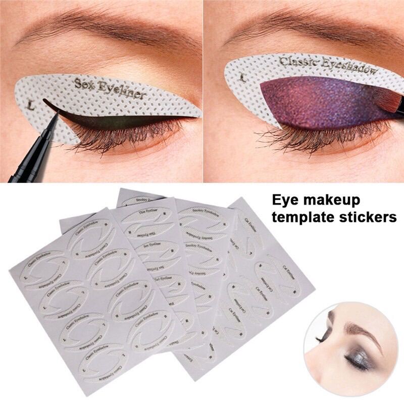 Miếng dán eyeliner tiện lợi tái sử dụng nhiền lần ( 32 khuôn kẻ mắt )