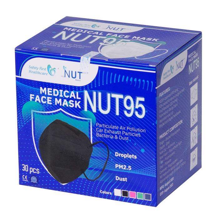 Combo 2 hộp 20 cái NUT95- Khẩu trang y tế cao cấp NUT95 5 lớp- Khẩu trang NUT95 chống dịch kháng khuẩn an toàn không mùi N95 - 25 túi (1 túi 2 cái) - Averie Shop N95