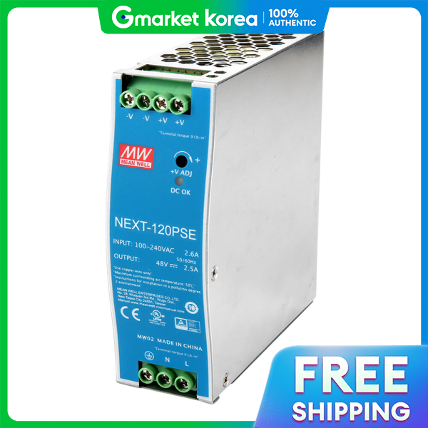 Eznet Ubiquitous Next Eznet Industrial Din-Rail Type Power Supply 120W Output Dc48V 120Pse Giá 1,209,000 Đồng*Miễn phí vận chuyển