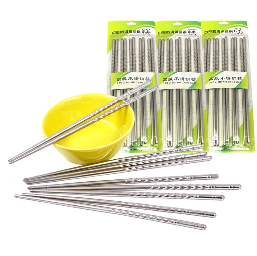 Đũa inox 5 đôi /1 vỉ