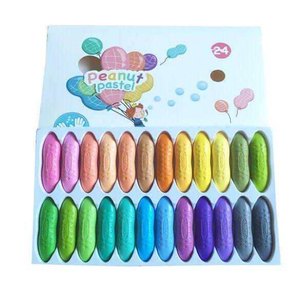 Bút sáp màu hữu cơ peanut pastel 24 màu