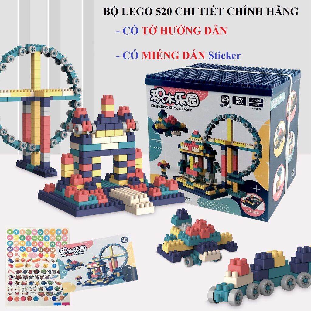 Bộ lego lắp ráp sáng tạo 520 chi tiết