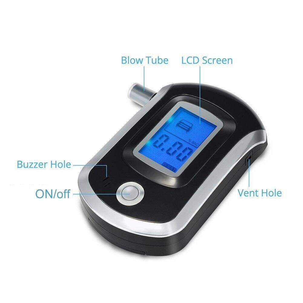 Máy đo nồng độ cồn at6000 màn hình lcd kèm 5 ống ngậmthổi