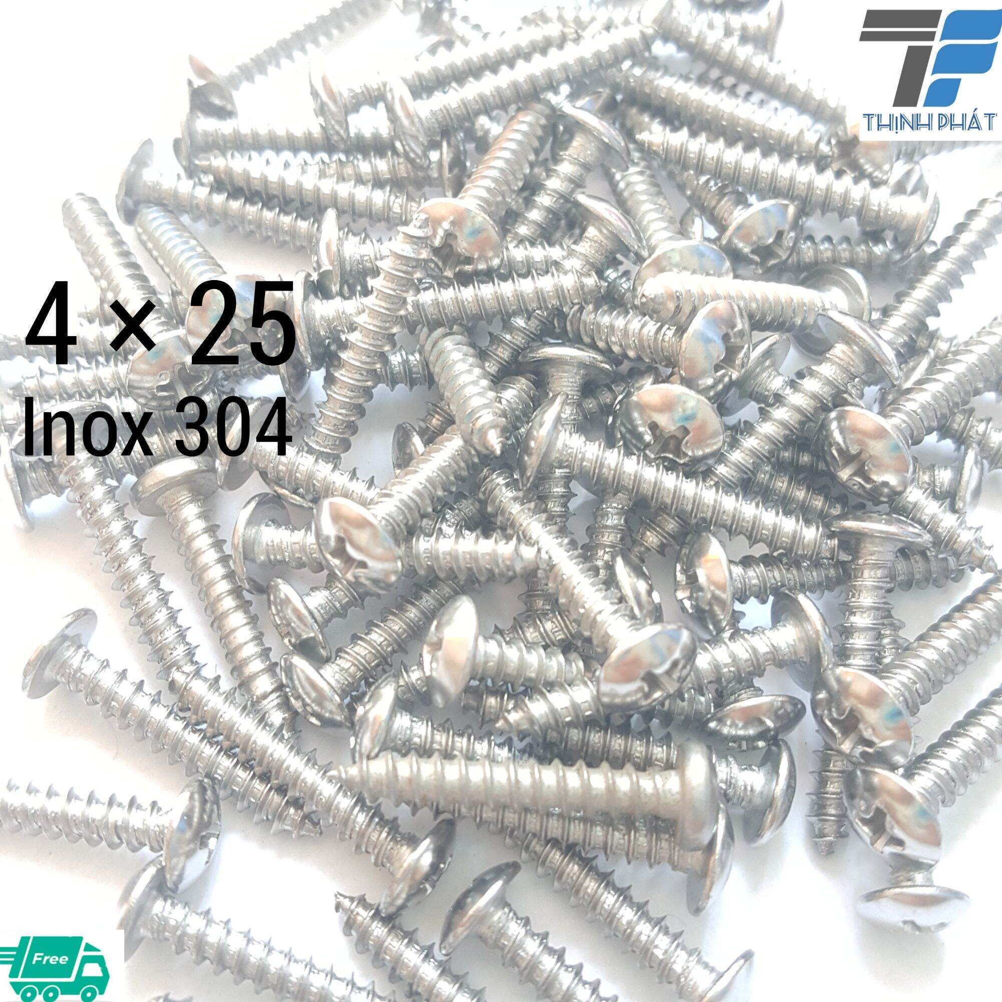 100 con vít 4*25 inox 304