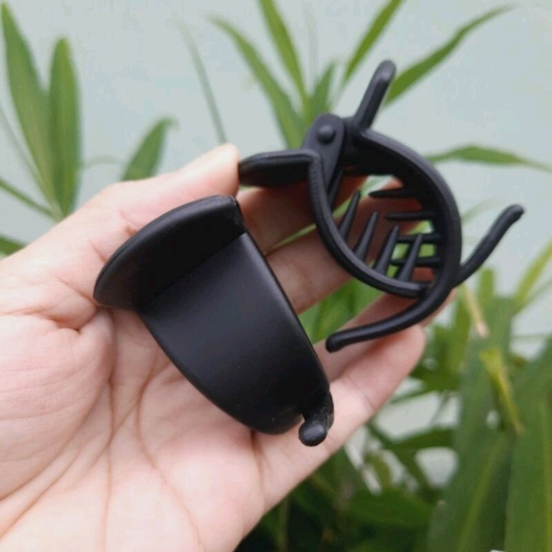 Combo 4  kẹp tóc 2 răng đen nhám loại 1