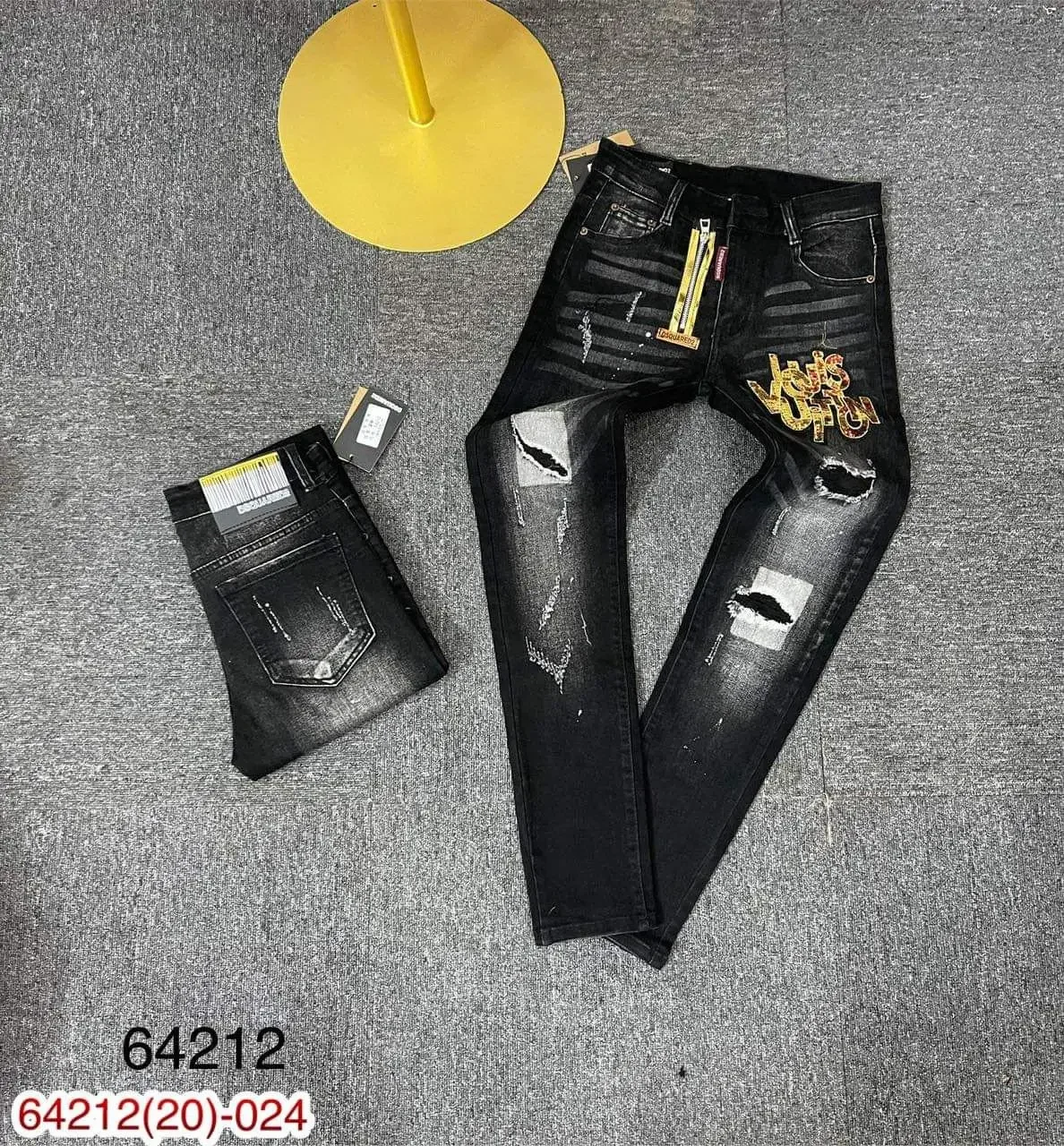 Quần jeans nam dài khoá lệch chất mềm dễ mix đồ bản hot 2021 (2)