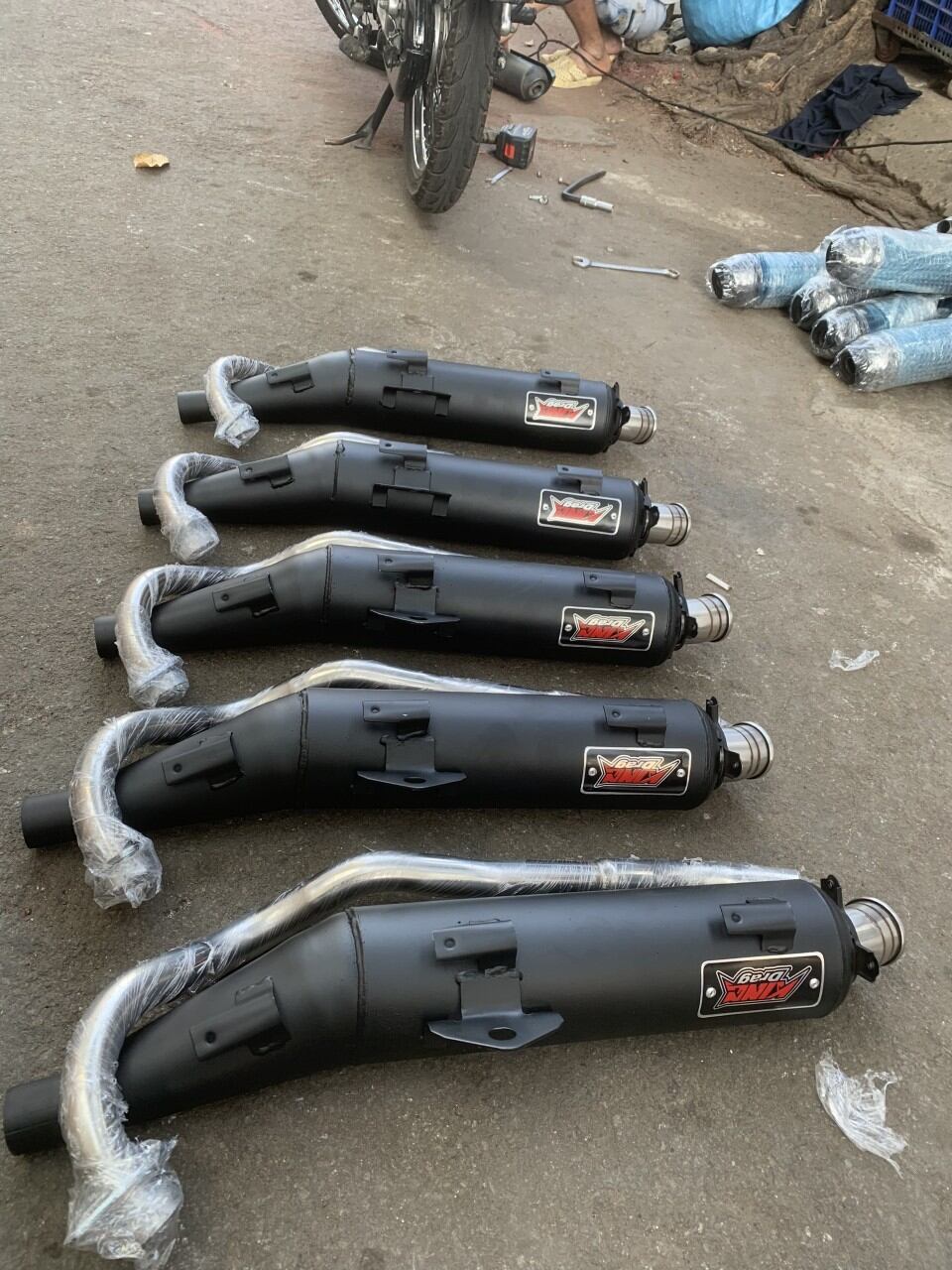 Pô EXCITER 150,MX-KING  KING DRAG 304 móc hơi