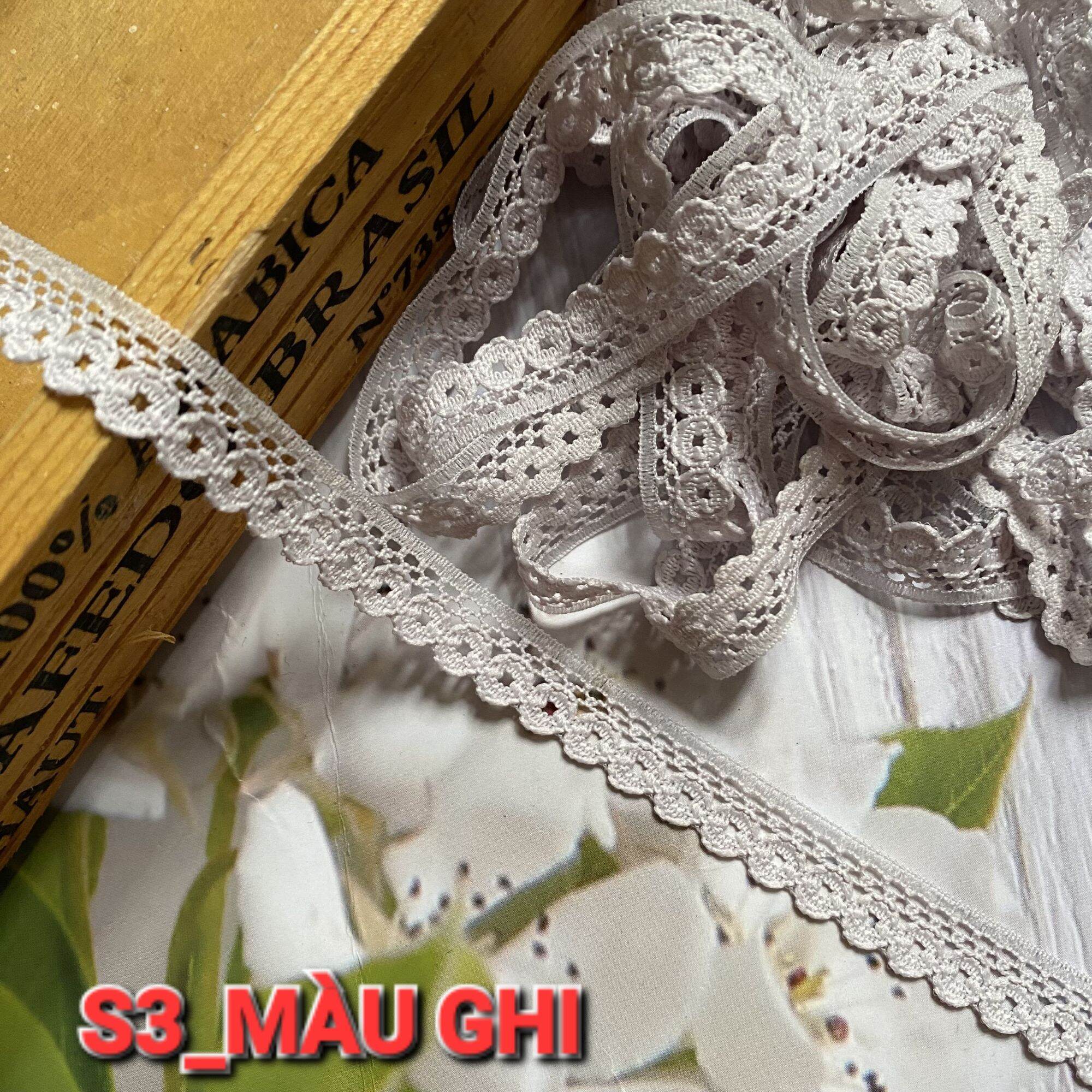 Ren lưới poly , phụ kiện may vá, bản rộng 1 cm.