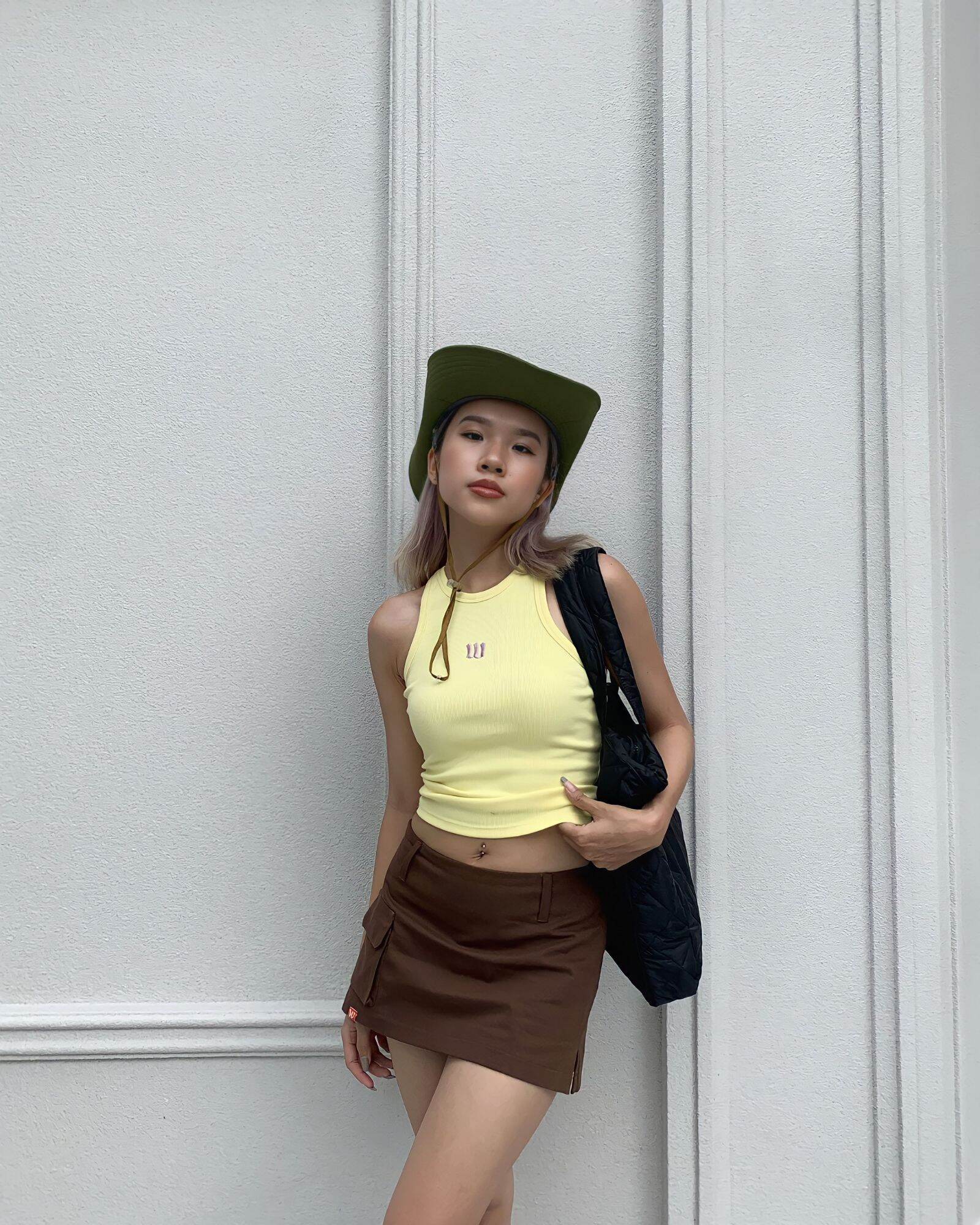 Chân váy quần kaki BOX MINI SKIRT