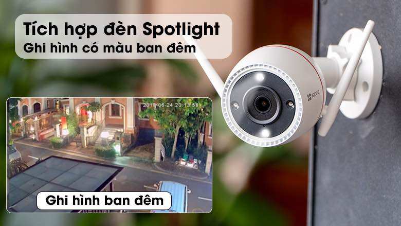 Camera ngoài trời ezviz h3c 2mp, h3c 2mp color, h3c 3mp ,c3n cố định góc rộng