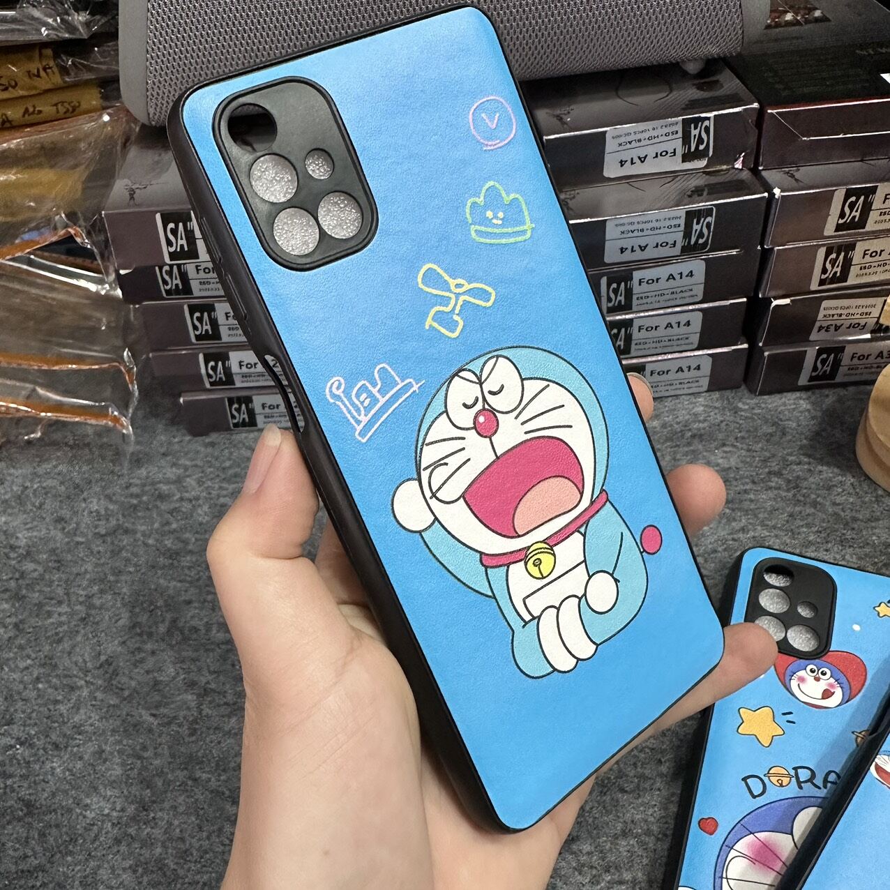 Case ốp lưng Samsung M51 dẻo Doremon siêu dễ thương bảo vệ camera