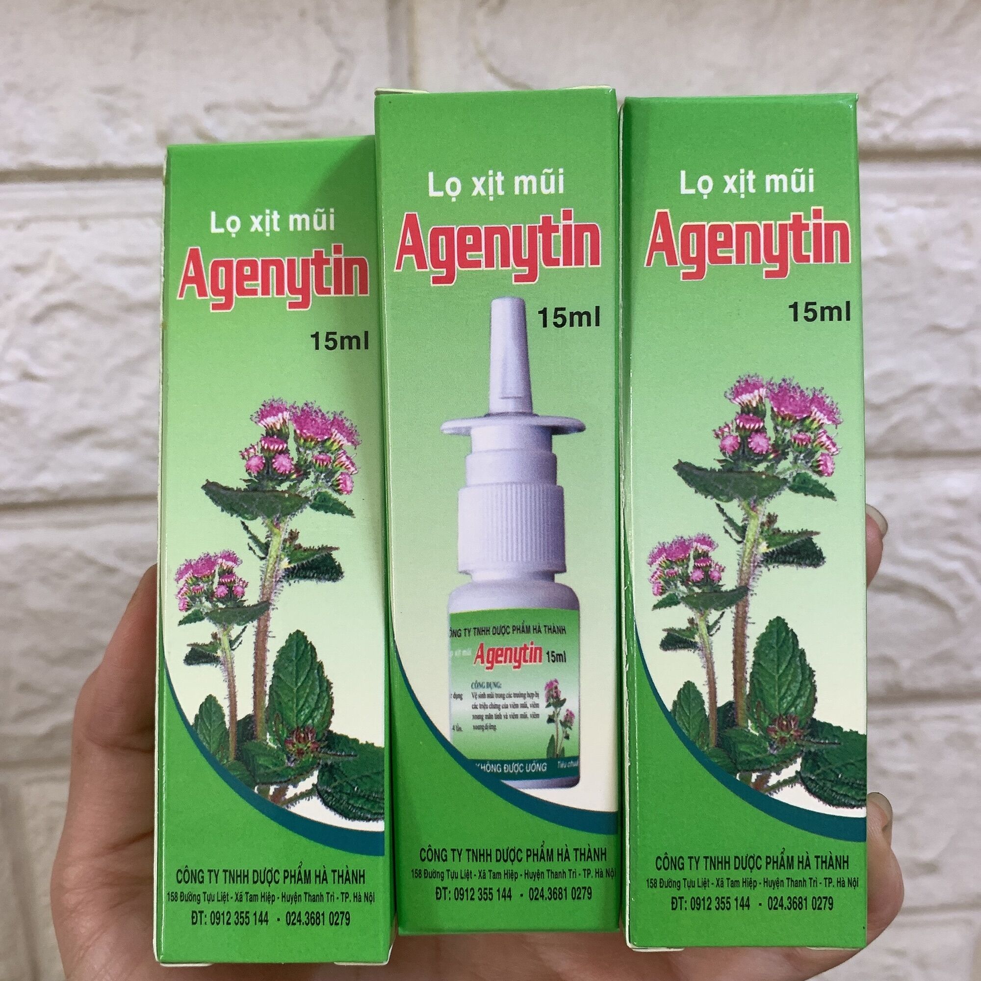 Dung dịch xịt mũi Agenytin hoa ngũ sắc- Hộp 1 lọ 15ml