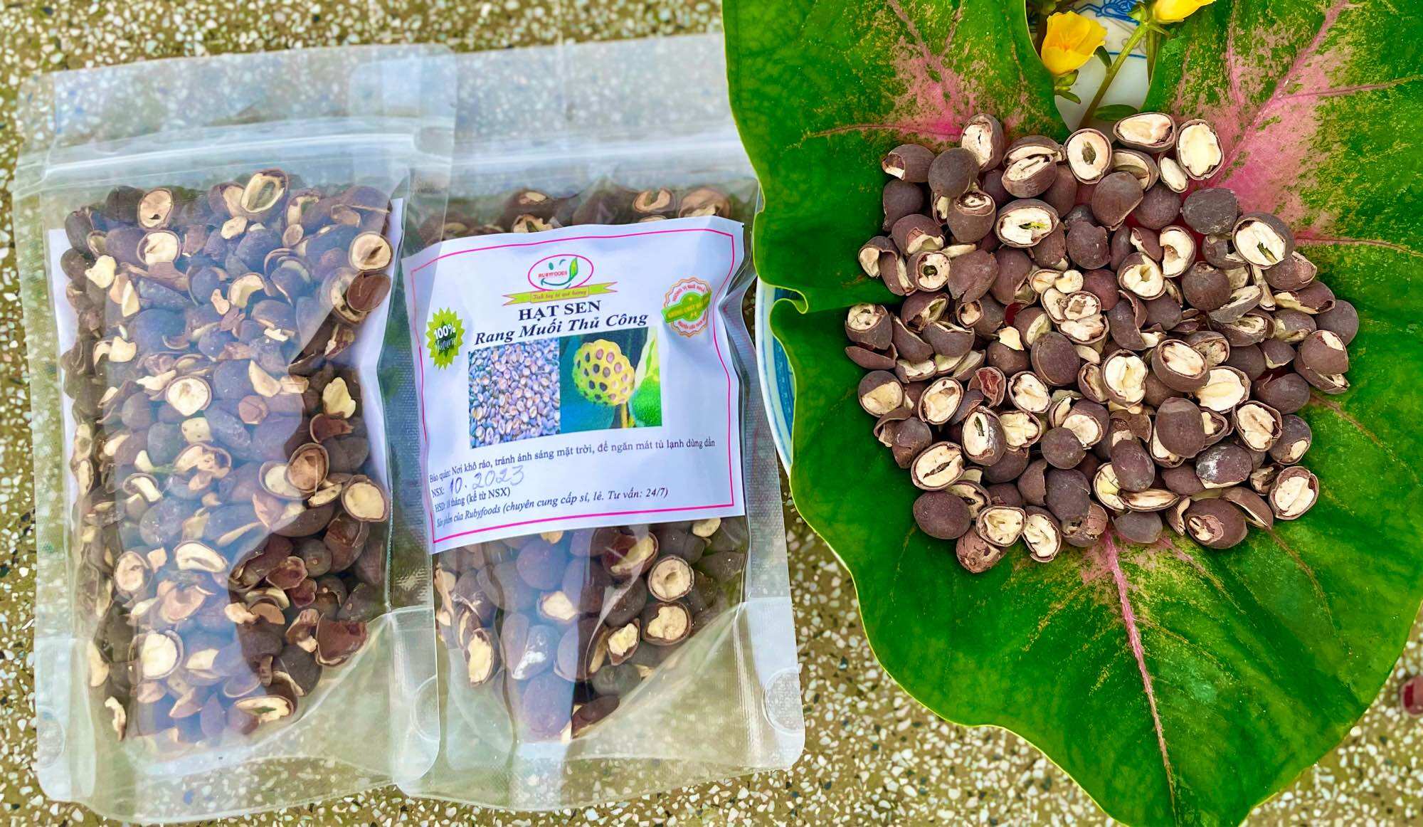 Hạt sen rang muối thủ công 1 kg