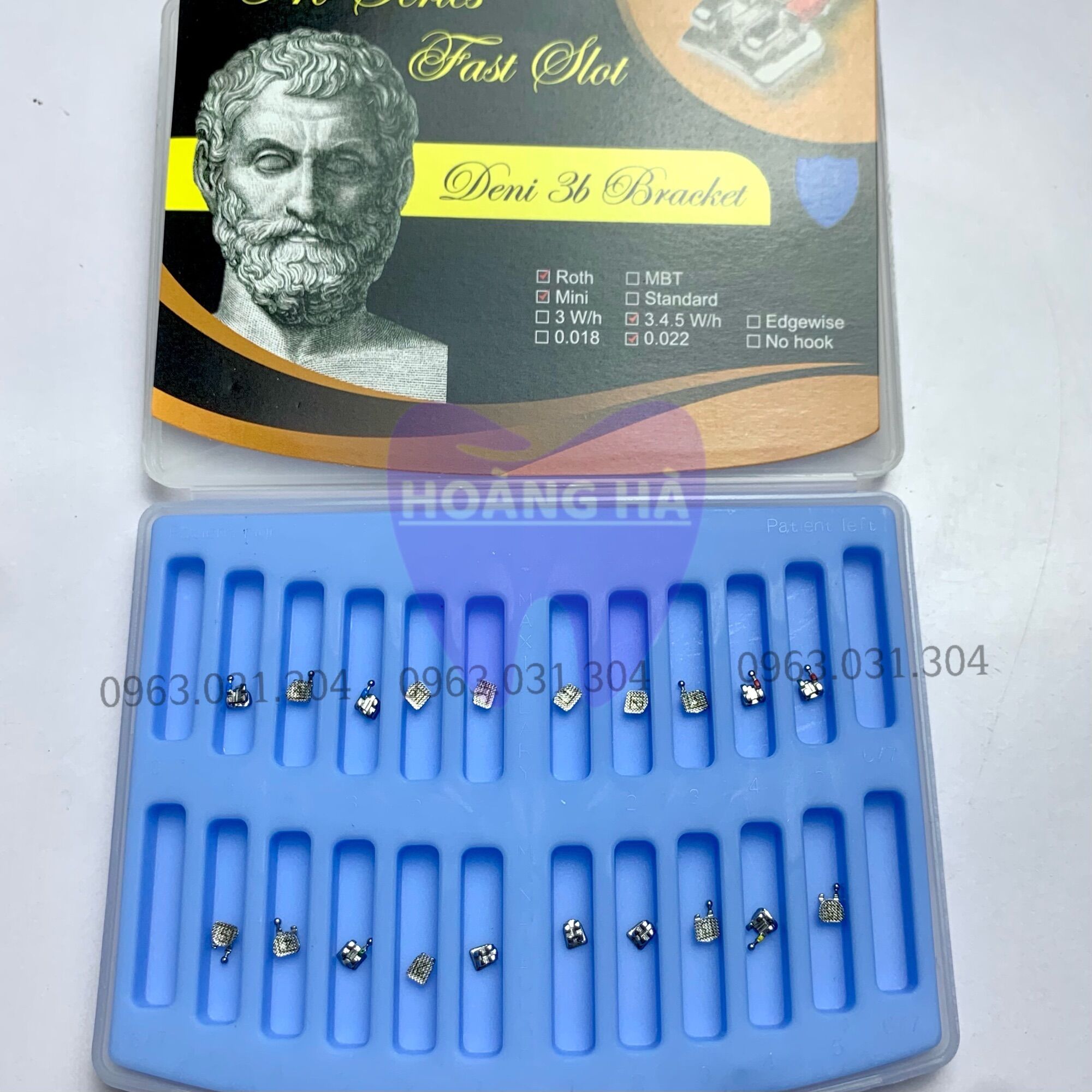 Mắc cài kim loại ông già mỹ hàng chính hãng có web check hỗ trợ niềng răng hiệu quả