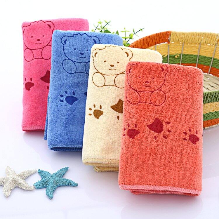 khăn mặt họa tiết cho bé kích thước 25 x 50cm