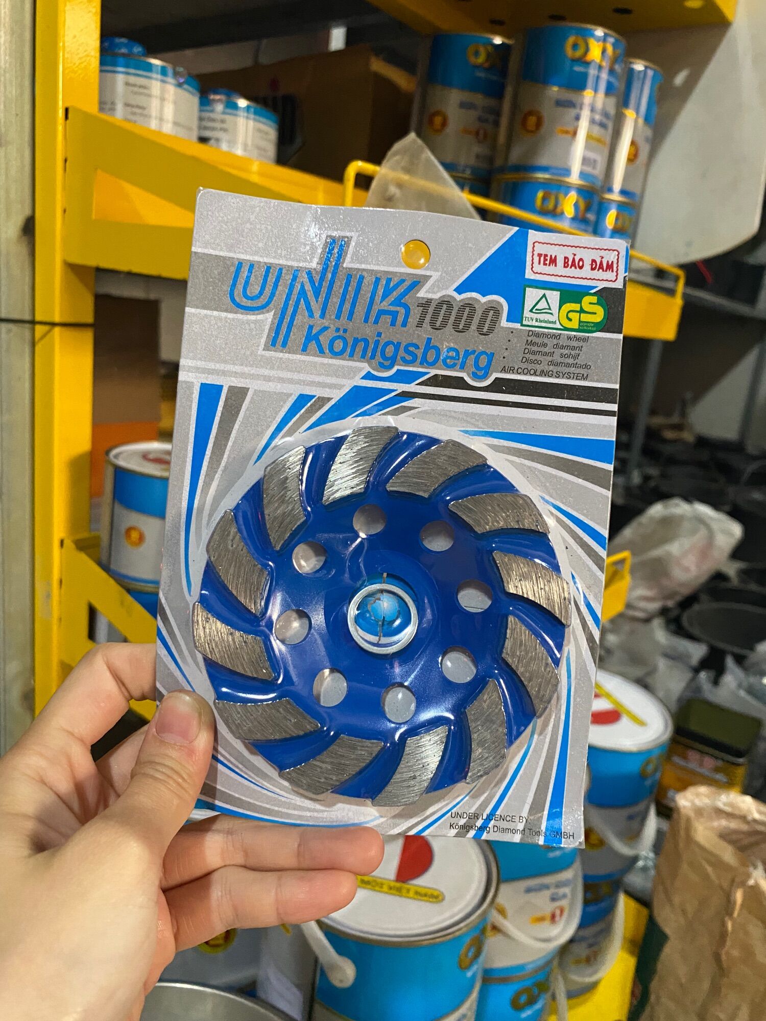 Đá mài, lưỡi mài, bát mài bê tông 100mm unik