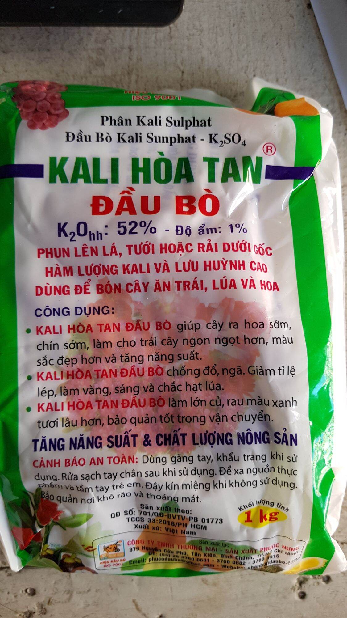 Phân Kali Sulphat (1kg)