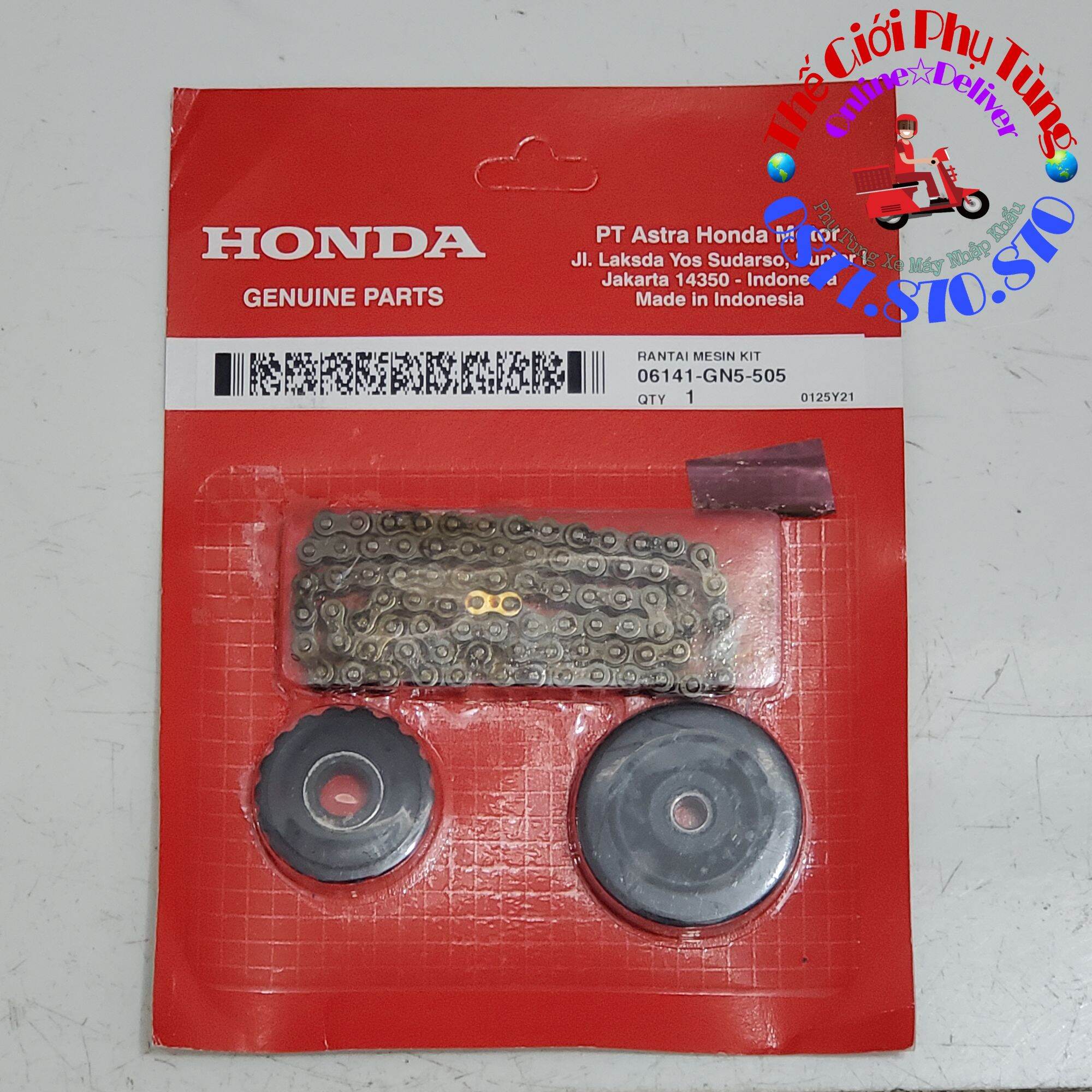 Bộ sên cam, bánh đỡ xe dream, wave, future zin chính hãng - 06141-krs-505 / 06141-kwb-505 / 06141-gn5-505