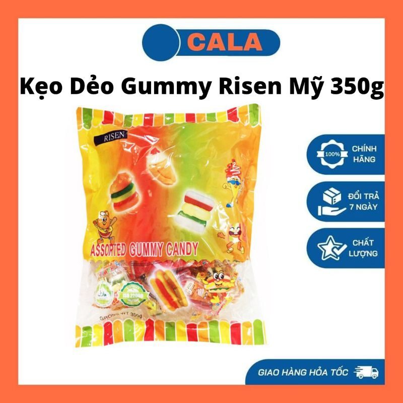 Kẹo dẻo gummy risen mỹ 350g