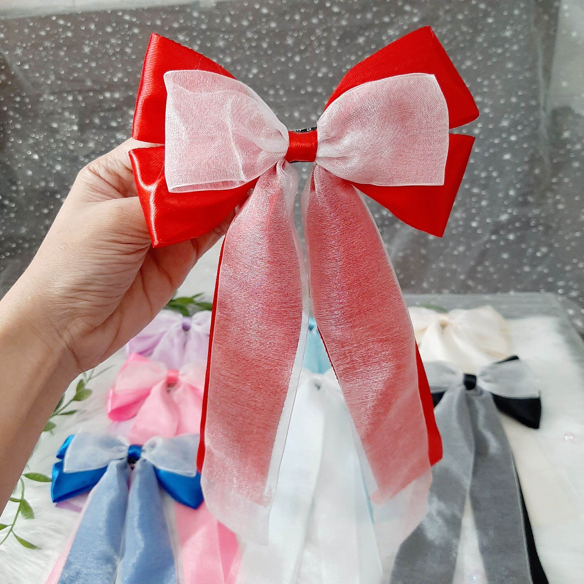 Kẹp tóc nơ cho nữ (mua 9 tặng 1)