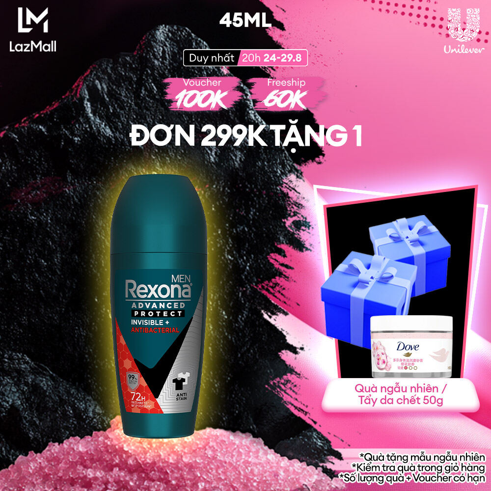 Lăn khử mùi Rexona Women 72H khô thoáng mát lạnh dành cho nữ 45 ml