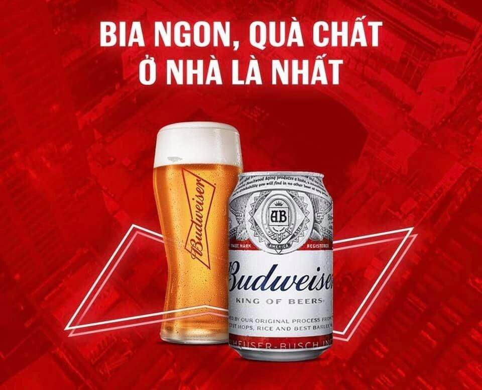 Bia Budweiser  Bia Mỹ ( 1 thùng Bia Budweiser)