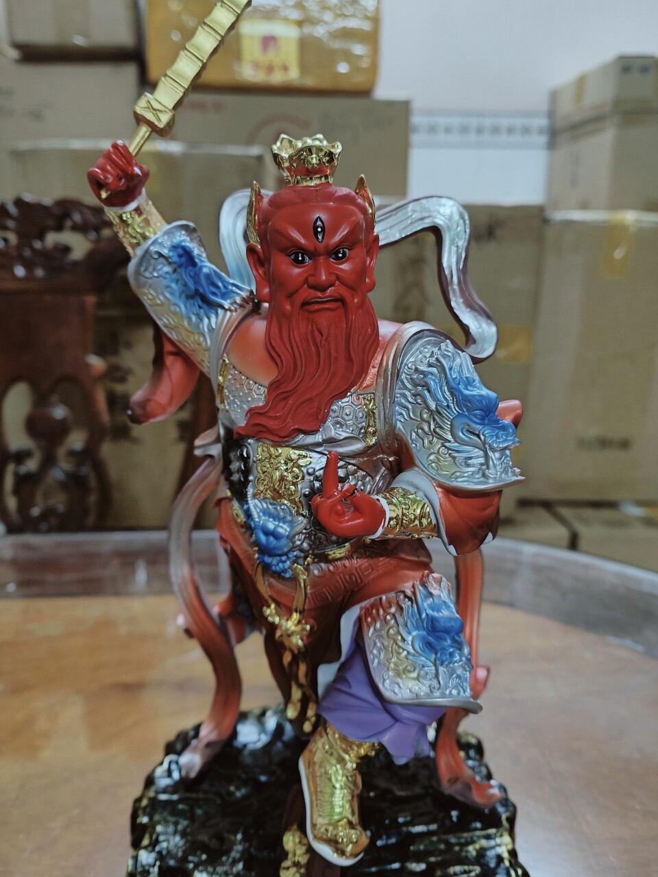 Tượng Vương Linh Quan cao 30cm