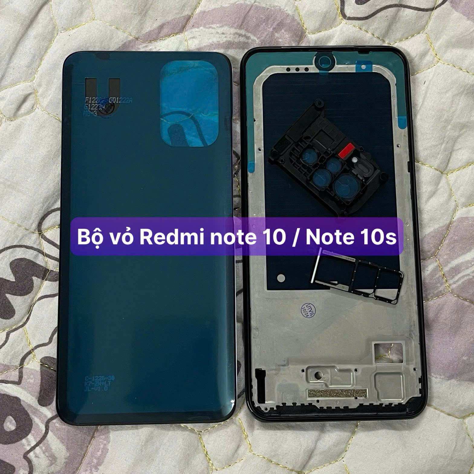 Xiaomi Redmi Note 10 / Note 10S Case Set (Commonly Installed) with Sim Tray, Camera Glass