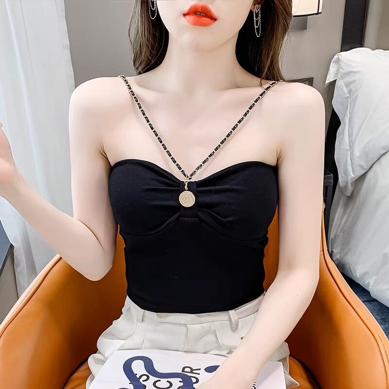 ÁO YẾM CROPTOP PHỐI XÍCH SIÊU SẸC XY VBC09