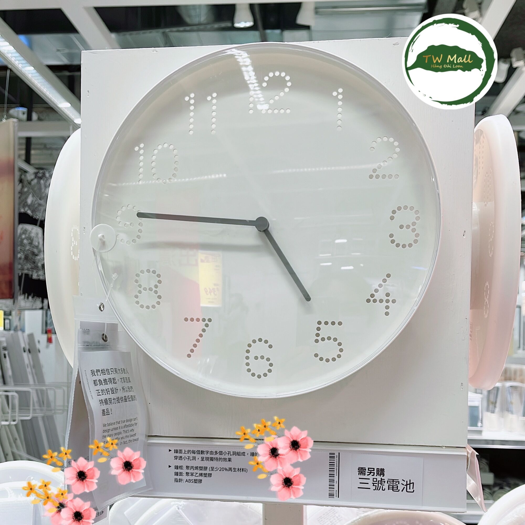 [HCM]ĐỒNG HỒ IKEA TROMMA- TW Mall