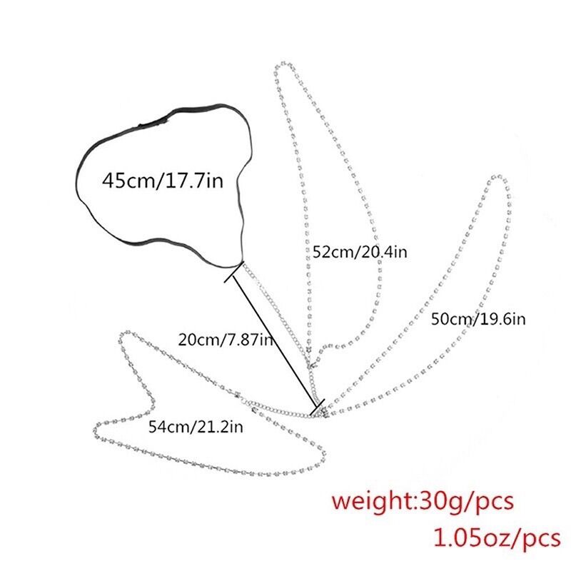 Dây, vòng đeo bắp đùi (body chain) đính đá