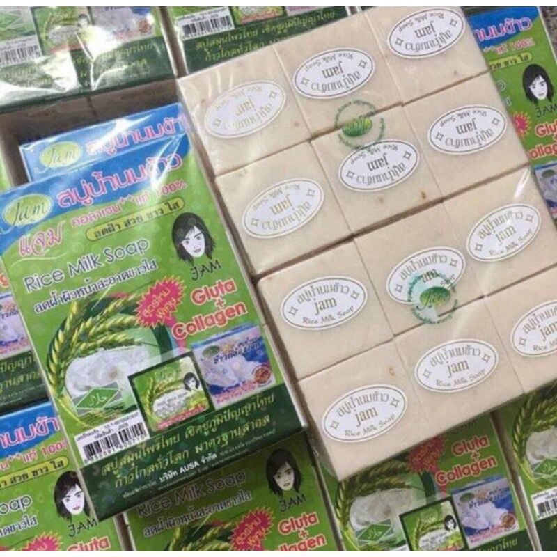Lốc 12 cục xà bông cám gạo thái