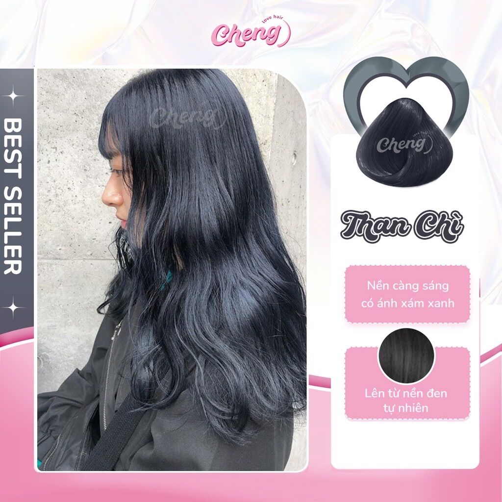 Sét Nhuộm Than Chì Tặng Kèm Oxi + Gang Tay
