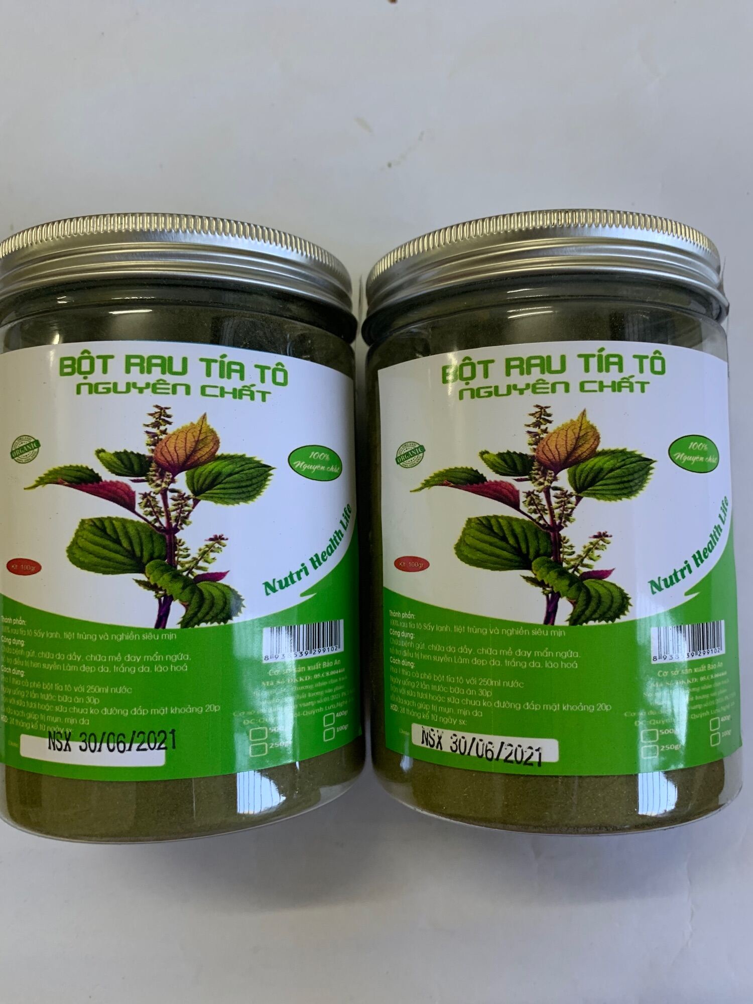 Bột Tía Tô Nguyên Chất Sấy Lạnh Hộp 250G