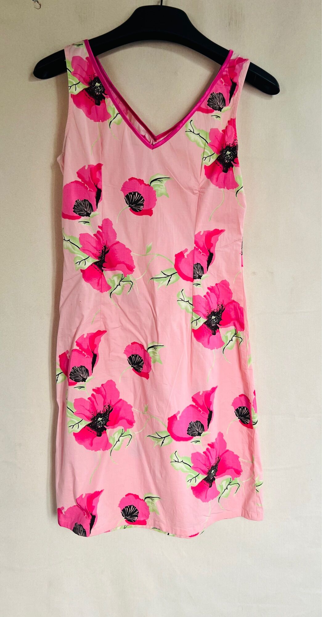 Đầm hoa Hồng Sz S, New 99%