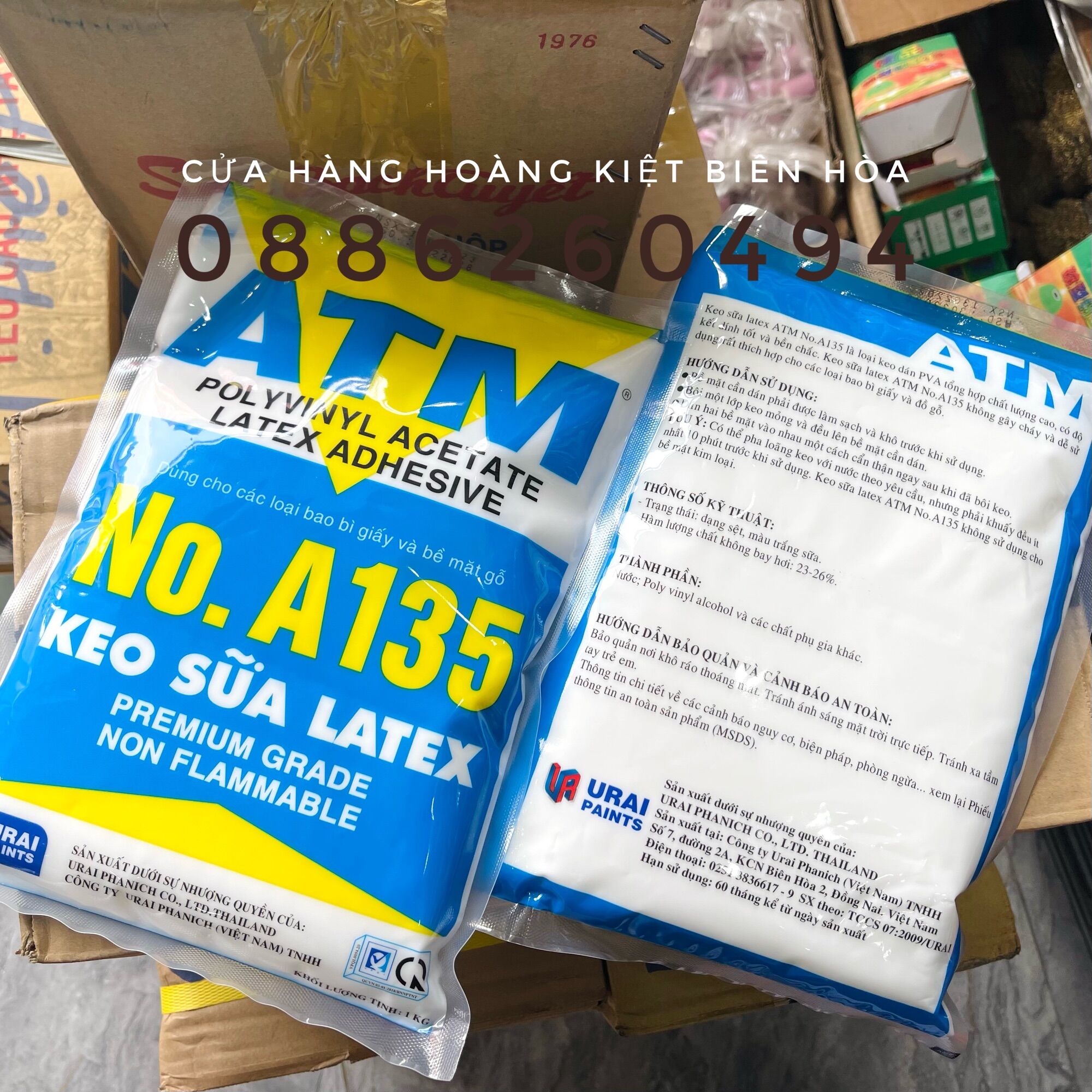KEO SỮA LATEX ATM TÚI 1KG