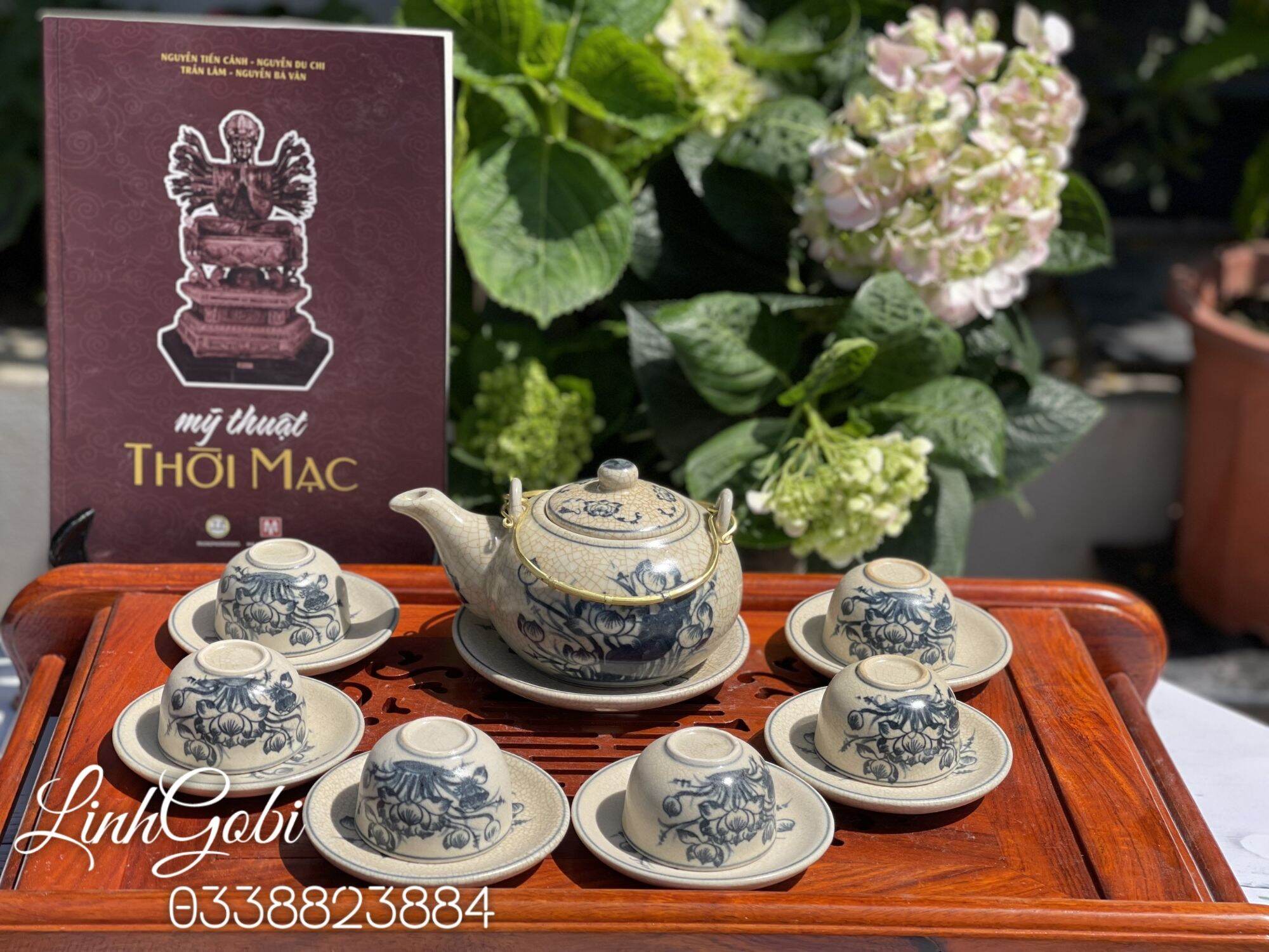 Ấm chén Men Rạn , Ấm chén Bát Tràng , ấm chén cổ