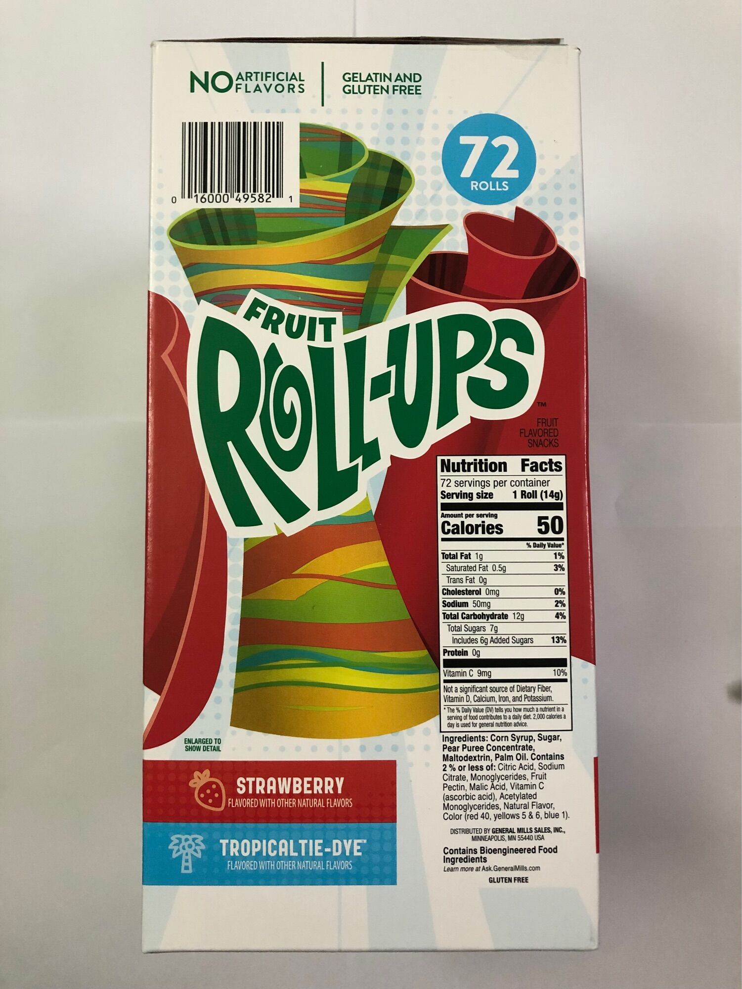 Kẹo dẻo trái cây thơm ngon Fruit Roll-Ups của Mỹ [Giá bán lẻ 1 thanh]