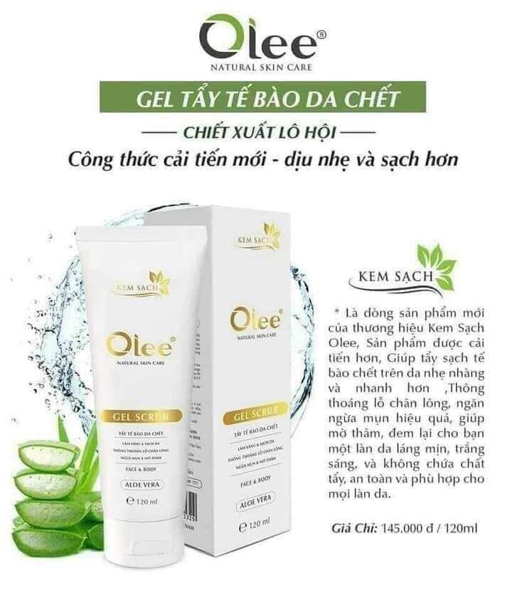 [Tặng sữa tắm] TẨY TẾ BÀO CHẾT OLEE