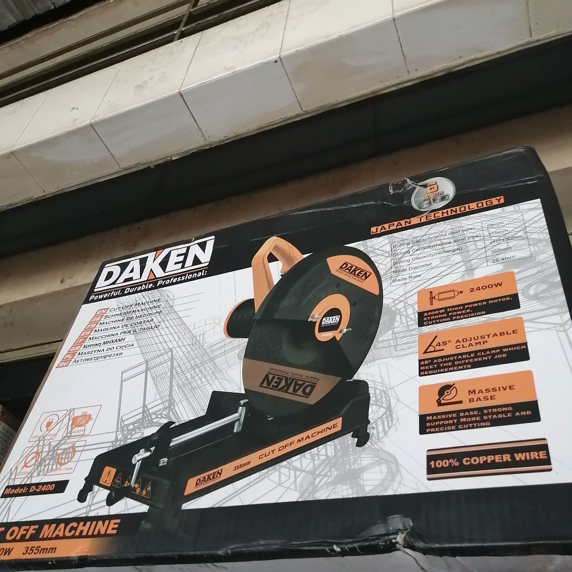 [HCM]máy cắt sắt DAKEN 2400W.