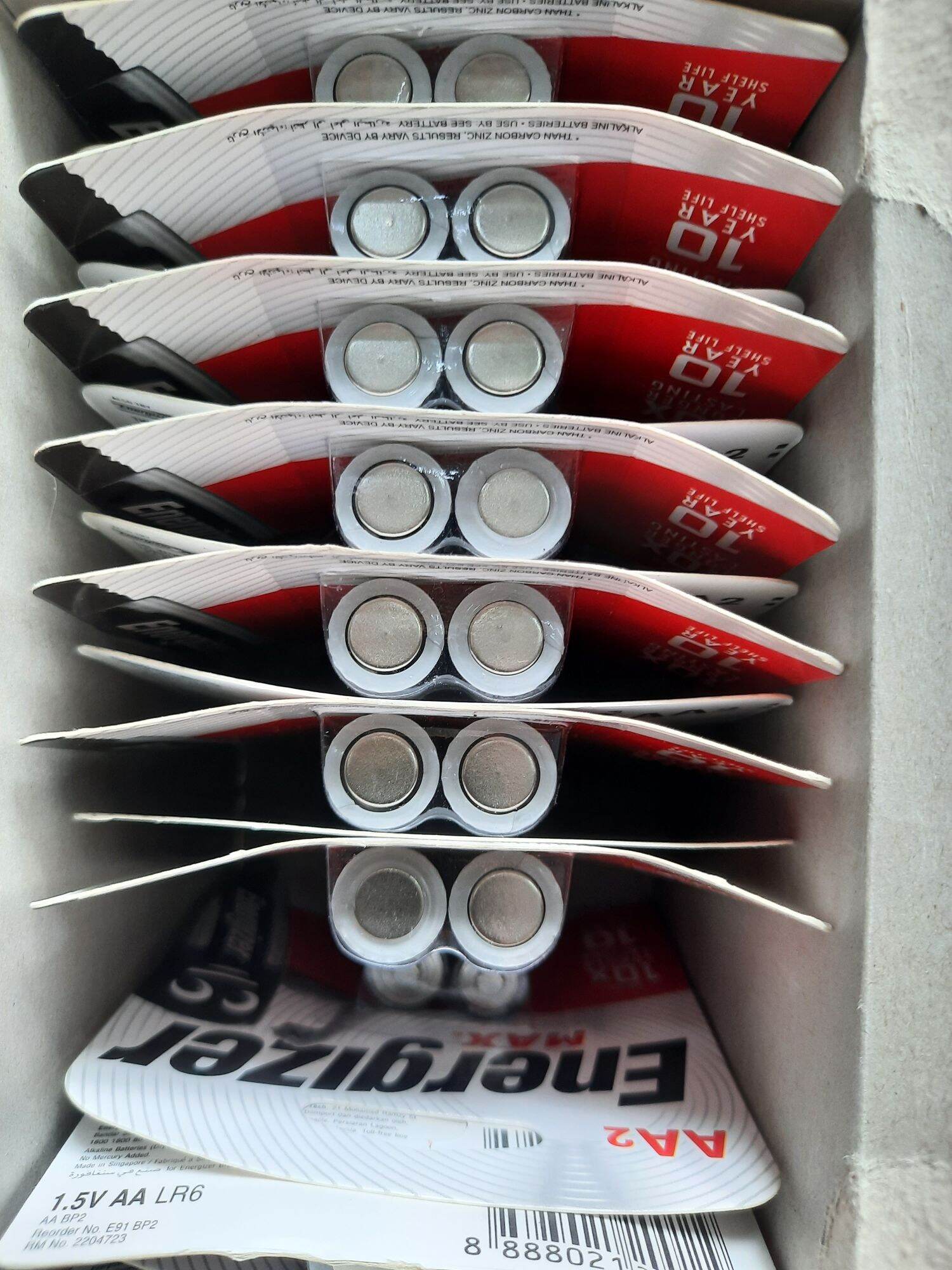 Vĩ 2 viên Pin Energizer 2A, 3A