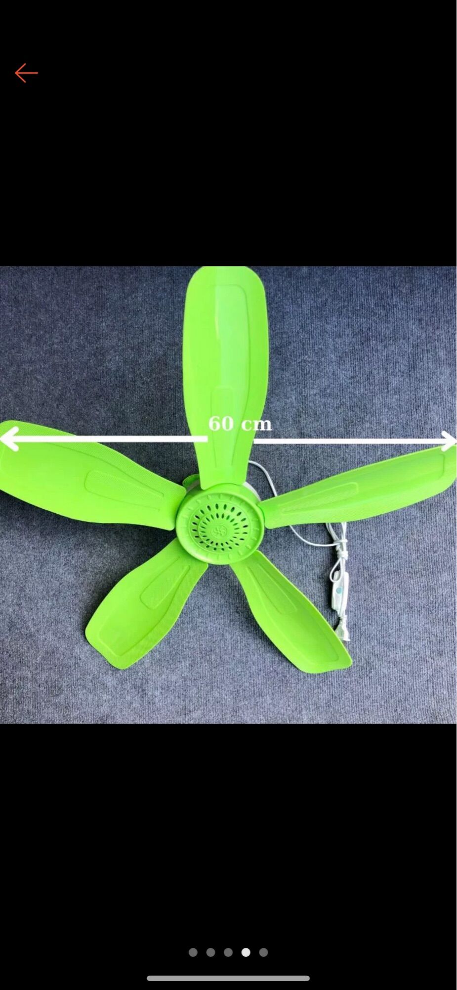 Quạt màn 5 cánh mã 920 dài 60cm